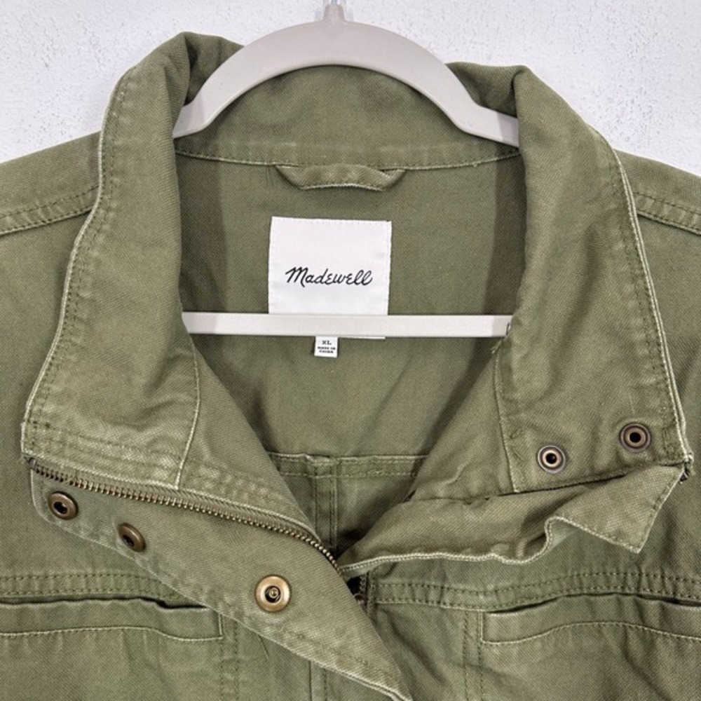Madewell Olive Green Utility Jacket - Picture 4 of 9